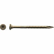 BIG TIMBER #9 x 2-1/2 In. Bronze Flat Head Wood Screw, 93PK 1BTX9212